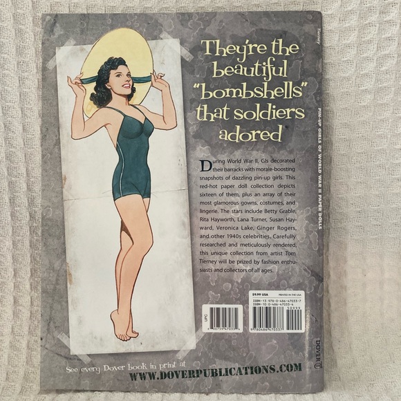 Tom Tierney Pin-Up Girls Of WWII Paper Dolls Book - Picture 2 of 7